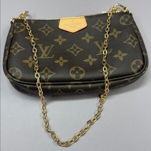 Louis Vuitton Monogram Brown Wristlet